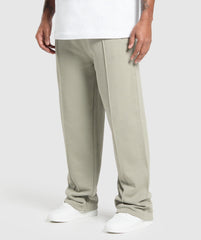 Wide Leg Pants - Chalk Green