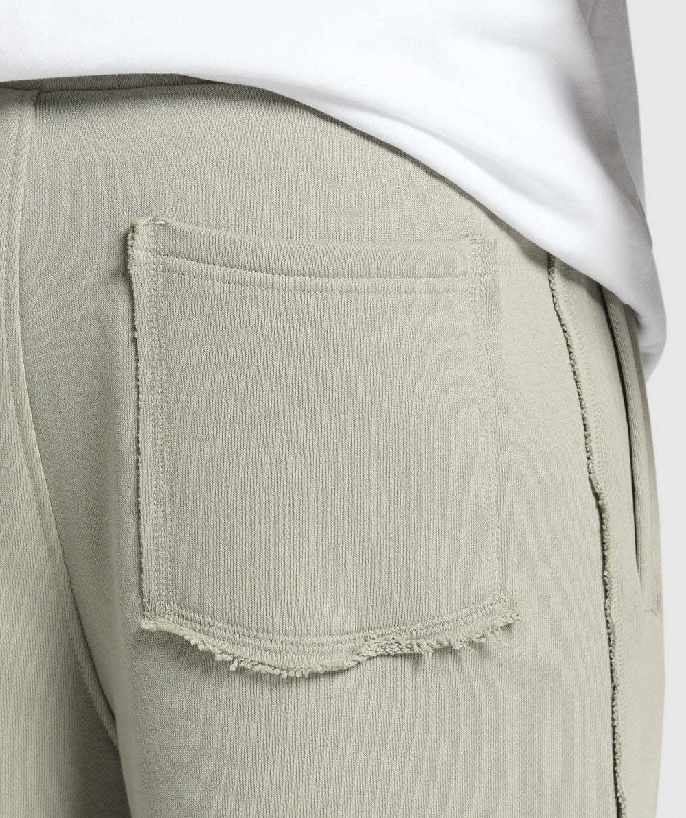 Wide Leg Pants - Chalk Green