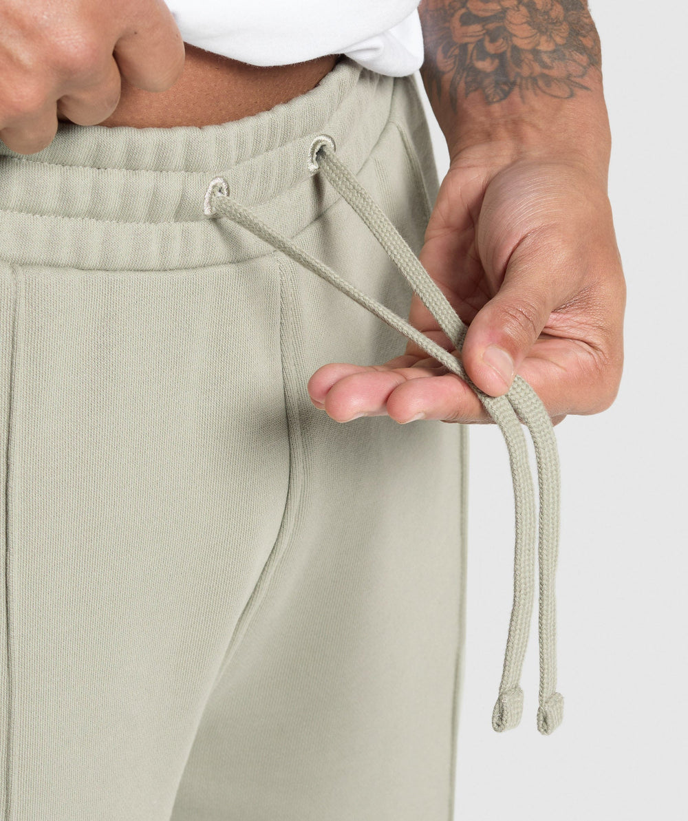 Wide Leg Pants - Chalk Green
