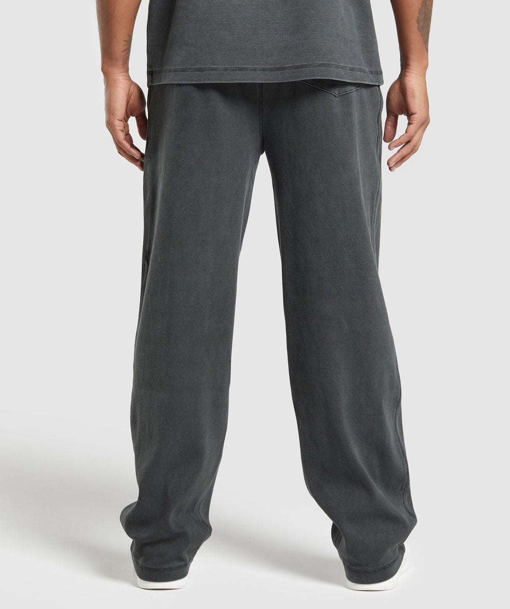 Heavyweight Ribbed Joggers - Asphalt Grey
