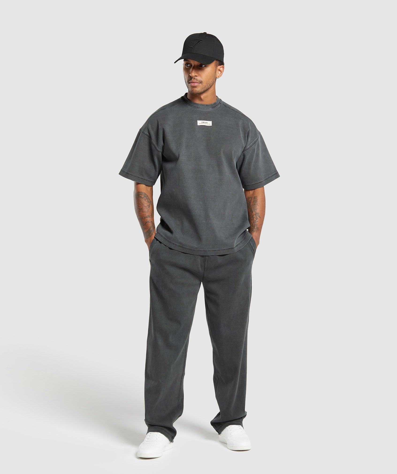 Heavyweight Ribbed Joggers - Asphalt Grey