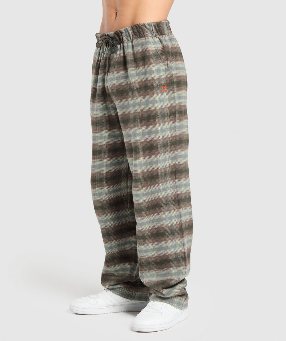 Flannel Pants - Strength Green