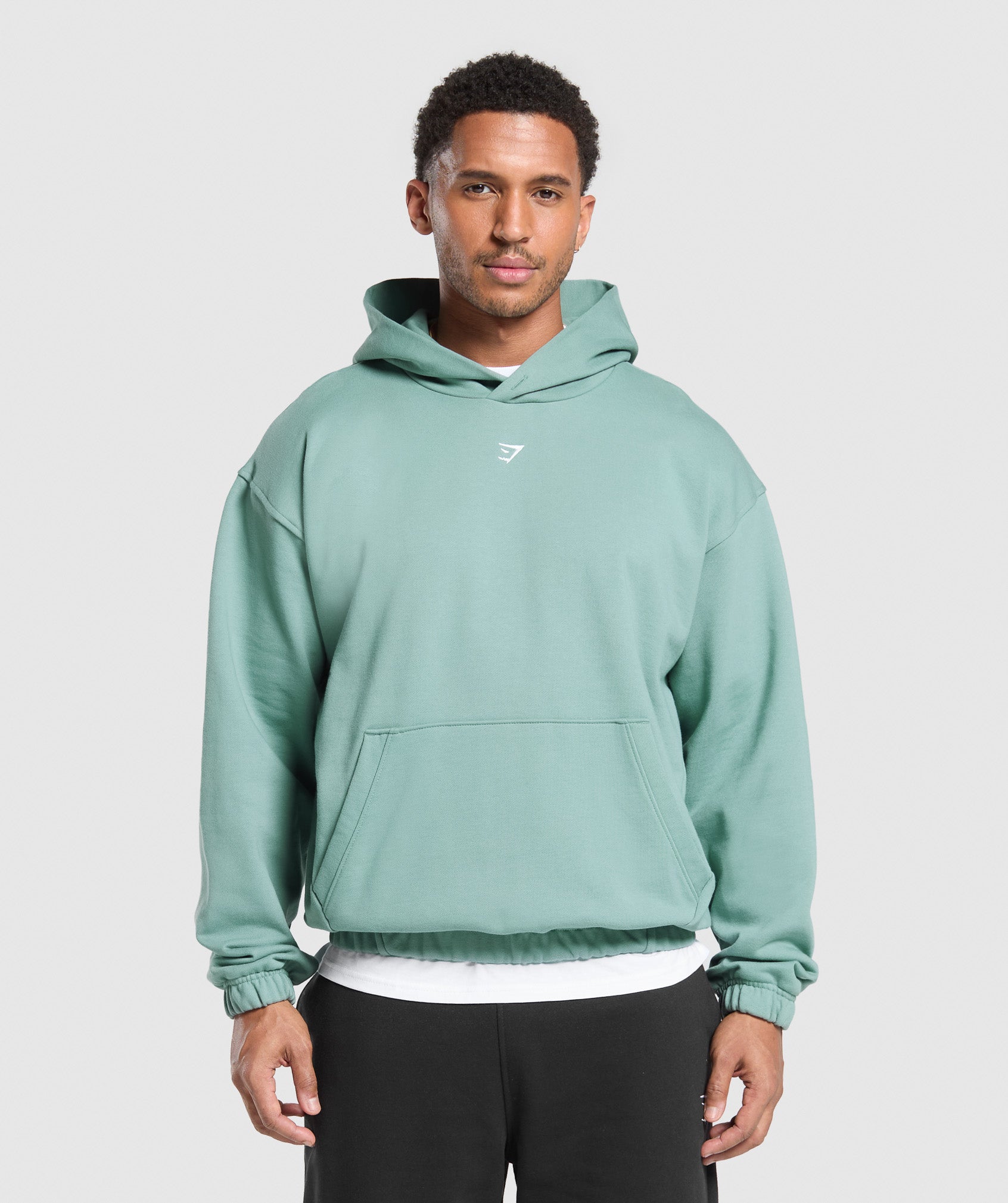 Rest Day Essentials Boxy Hoodie - Celeste Blue