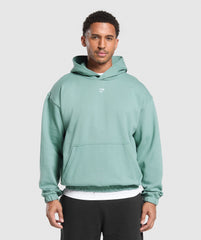Rest Day Essentials Boxy Hoodie - Celeste Blue