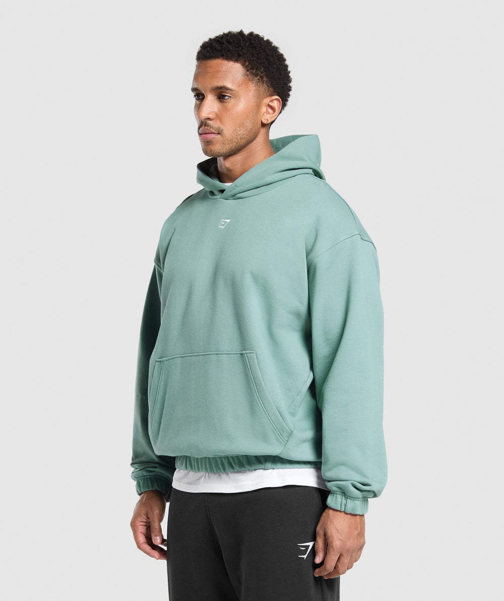 Rest Day Essentials Boxy Hoodie - Celeste Blue