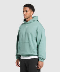 Rest Day Essentials Boxy Hoodie - Celeste Blue