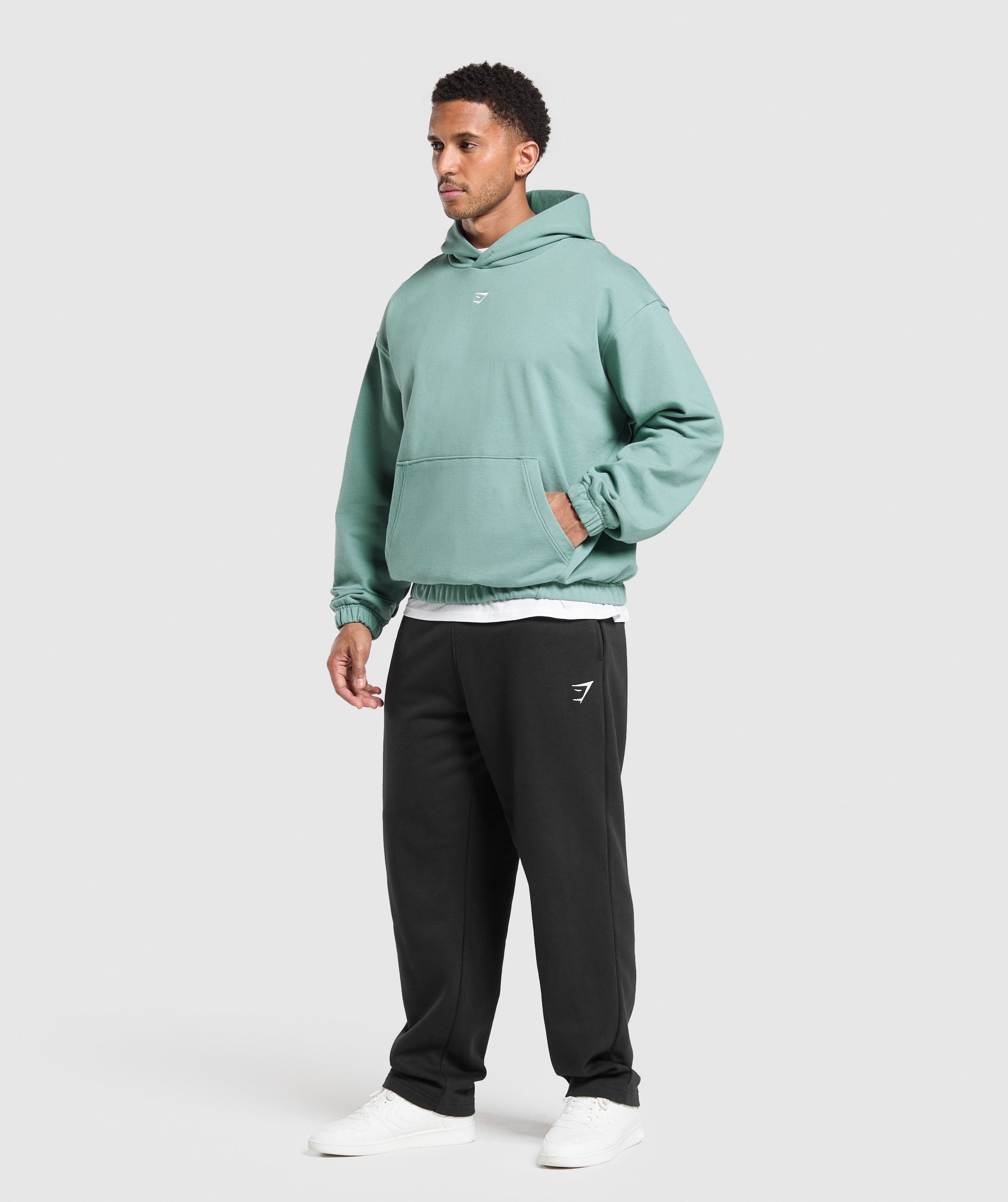 Rest Day Essentials Boxy Hoodie - Celeste Blue