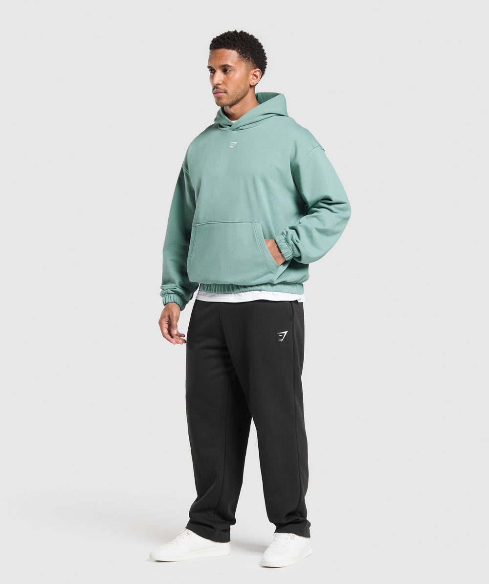 Rest Day Essentials Boxy Hoodie - Celeste Blue