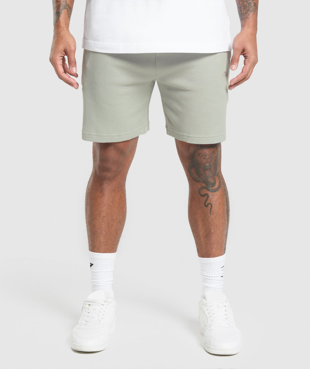 Waffle Shorts - Stone Grey
