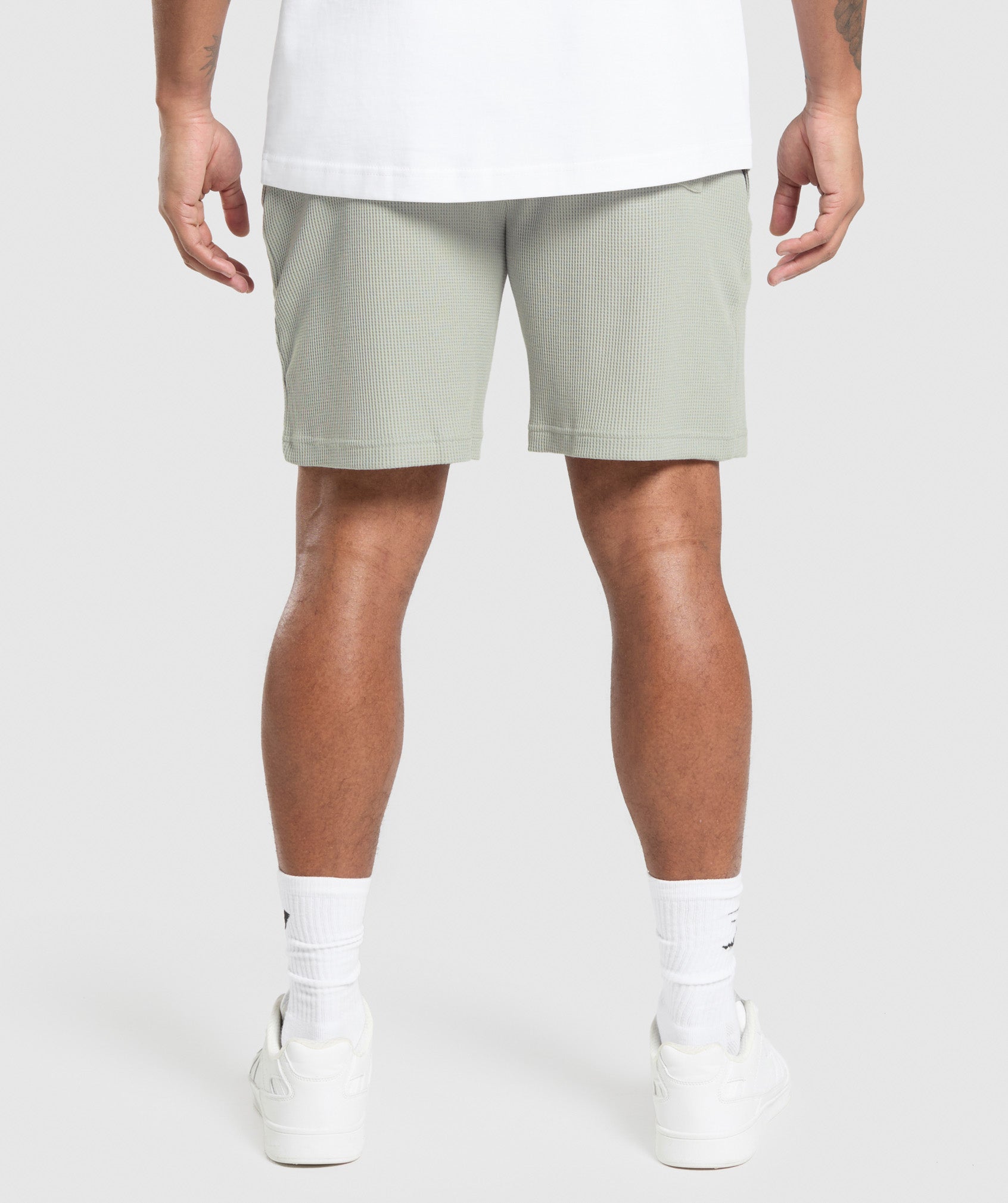 Waffle Shorts - Stone Grey