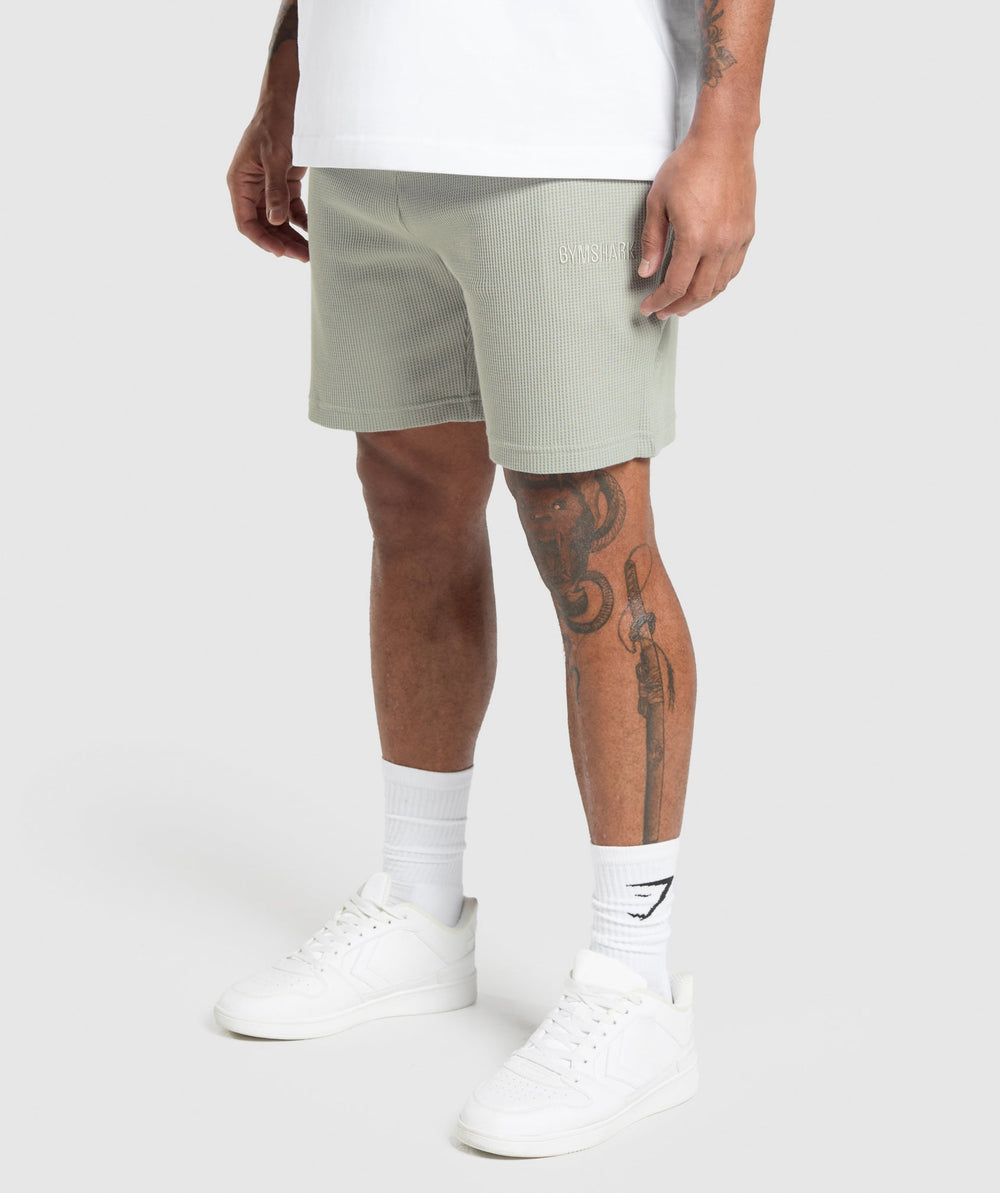 Waffle Shorts - Stone Grey