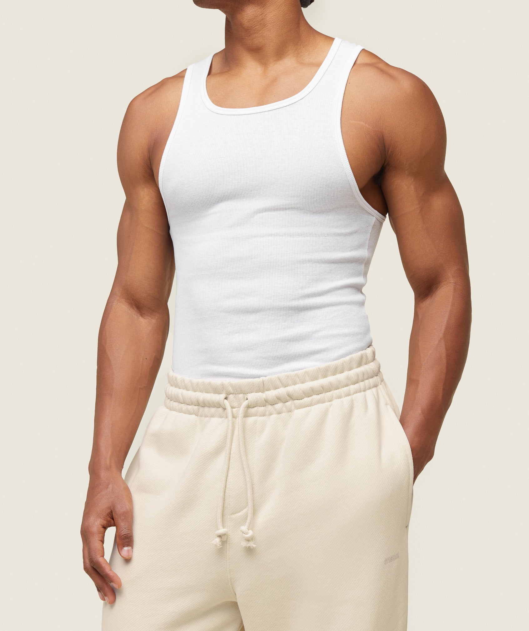 everywear Relaxed Sweatpants - Oat White
