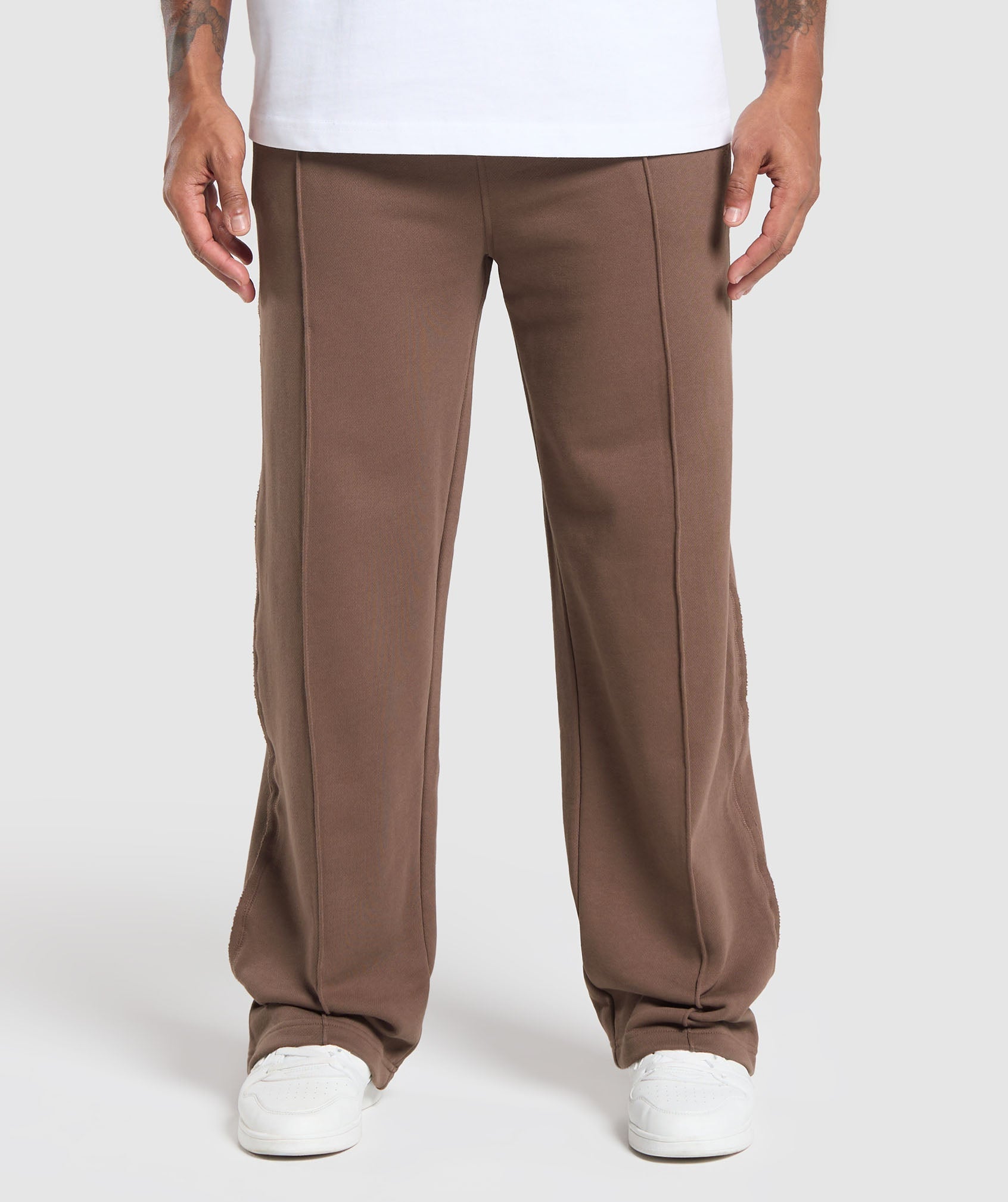 Wide Leg Pants - Soft Brown