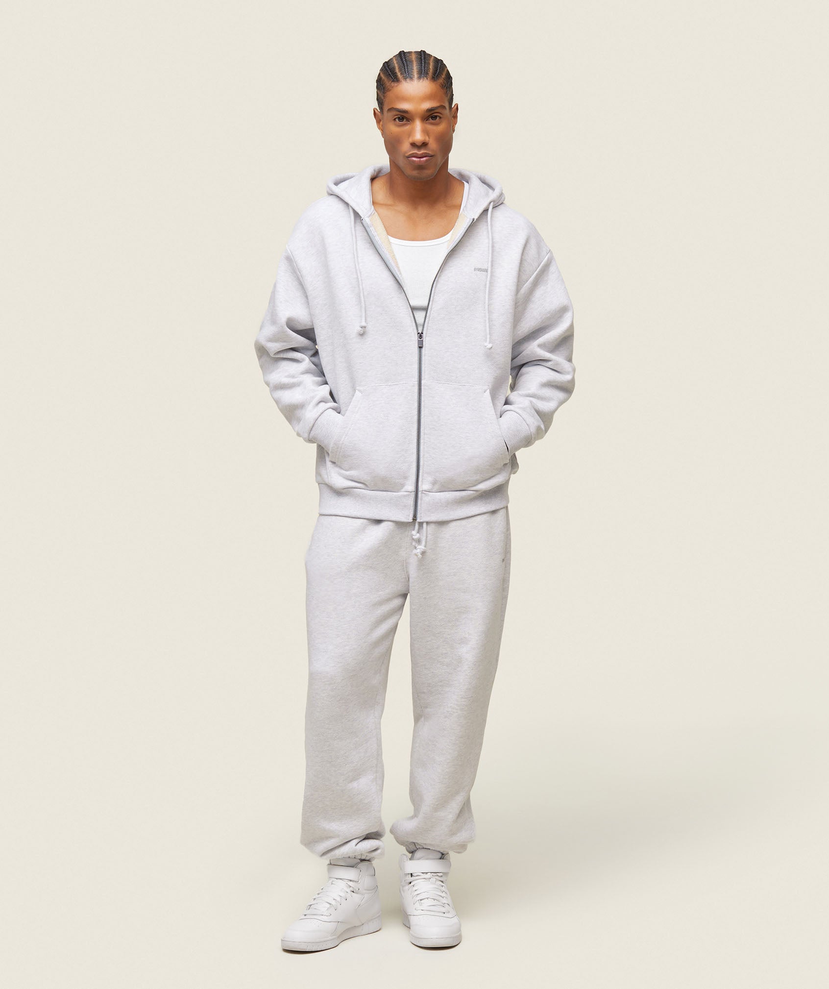 everywear Relaxed Sweatpants - Bros Soft Grey Marl