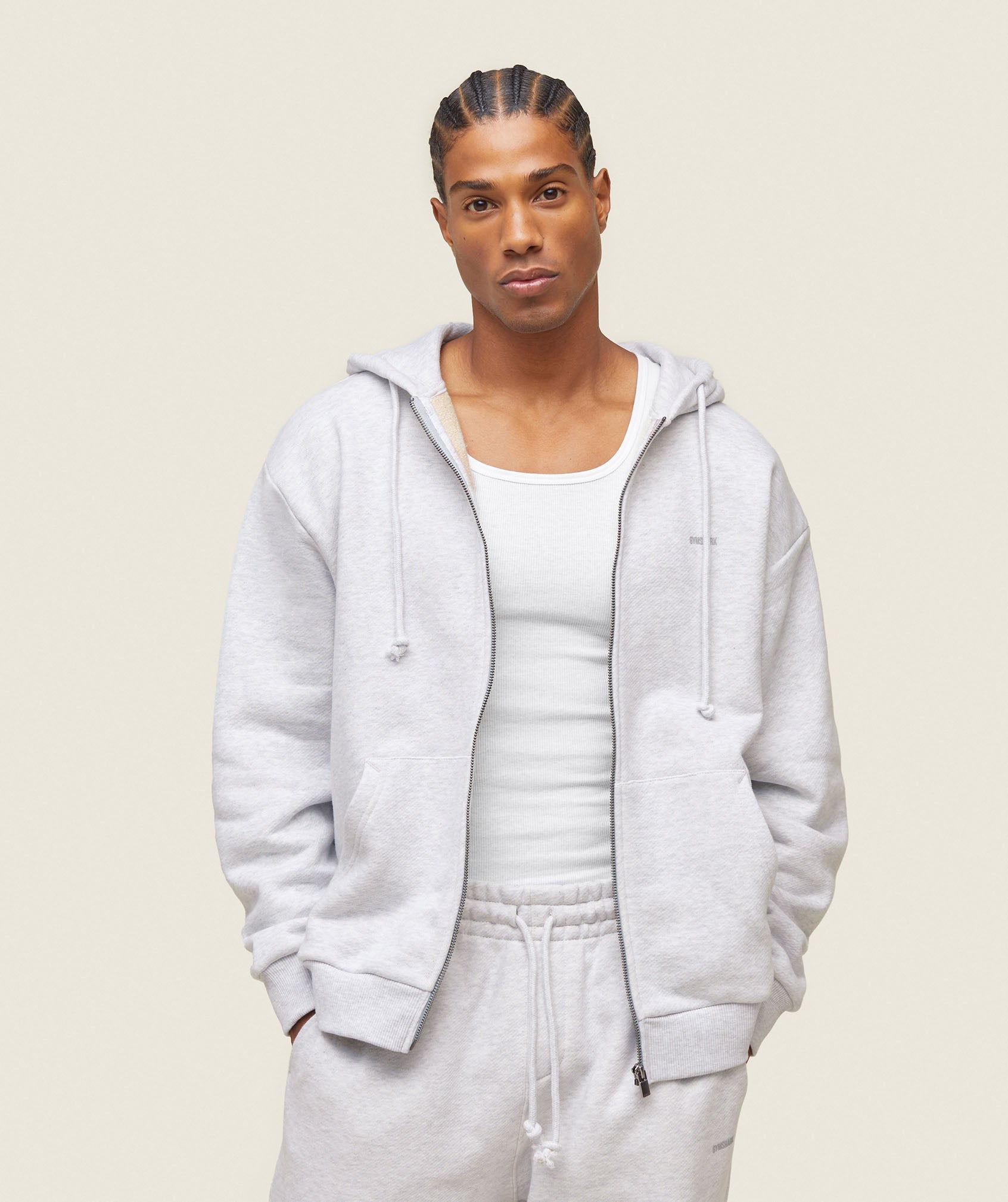 everywear Relaxed Sweatpants - Bros Soft Grey Marl